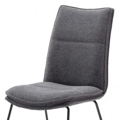 Fredriks Chaises Hesket (lot de 2) - Chenille / Acier - Anthracite - Noir -Chaises Soldes 1000201154 200317 18345300042 DETAILS P000000001000201154