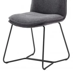 Fredriks Chaises Hesket (lot de 2) - Chenille / Acier - Anthracite - Noir -Chaises Soldes 1000201154 200317 18345400043 DETAILS P000000001000201154