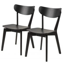 Mørteens Chaises Rigby (lot de 2) - Noir