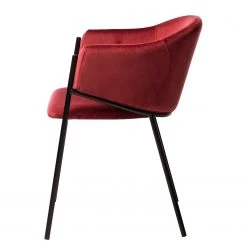 Mørteens Chaise à accoudoirs Koloa I - Velours / Acier - Bordeaux / Noir 21 Mørteens Chaise à accoudoirs Koloa I - Velours / Acier - Bordeaux / Noir -Chaises Soldes 1000205088 201105 13561000027 DETAILS P000000001000205088