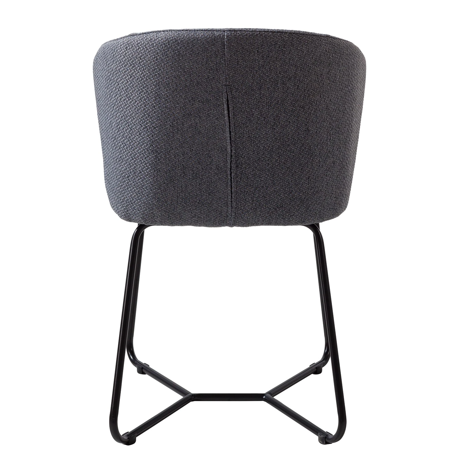 Mørteens Chaises à accoudoirs Tulia - Tissu / Acier - Gris foncé / Noir 8 Mørteens Chaises à accoudoirs Tulia - Tissu / Acier - Gris foncé / Noir – Image 6