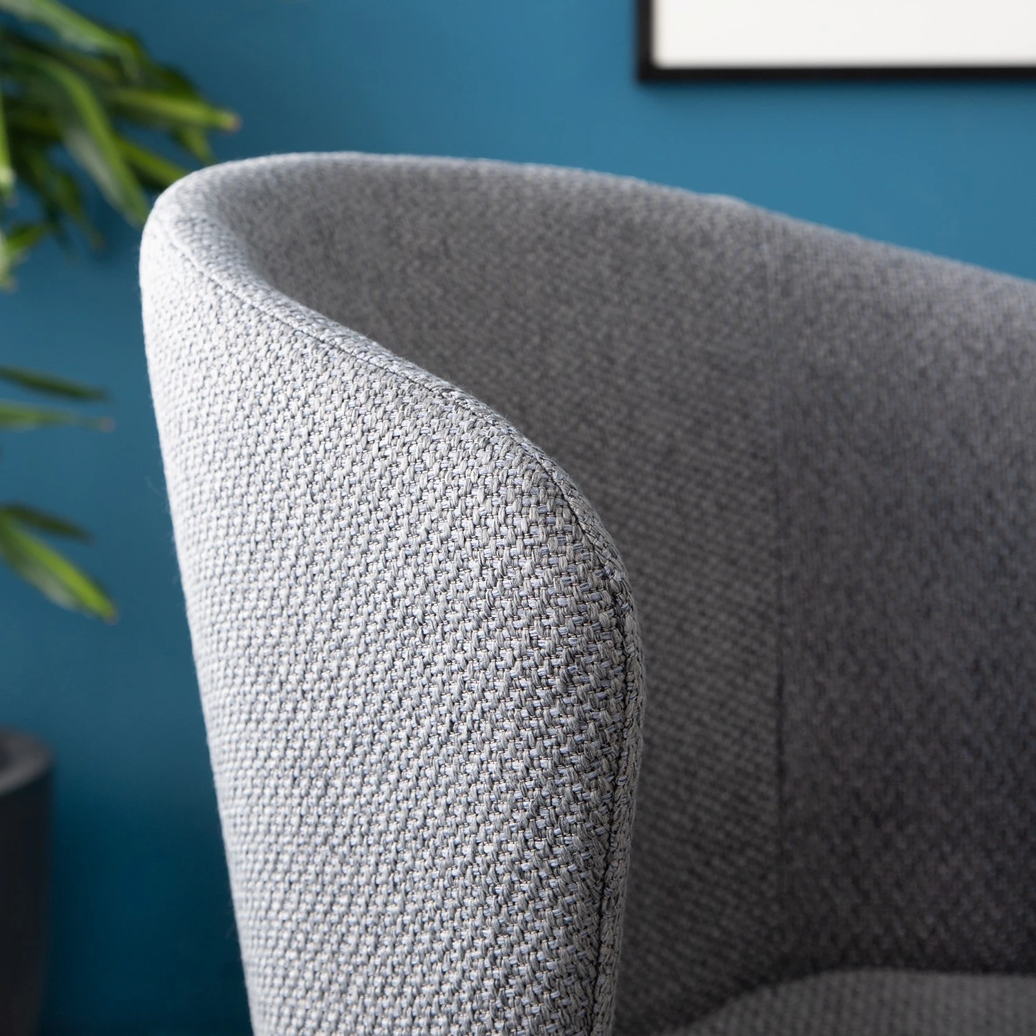 Mørteens Chaises à accoudoirs Tulia - Tissu / Acier - Gris foncé / Noir 11 Mørteens Chaises à accoudoirs Tulia - Tissu / Acier - Gris foncé / Noir – Image 9