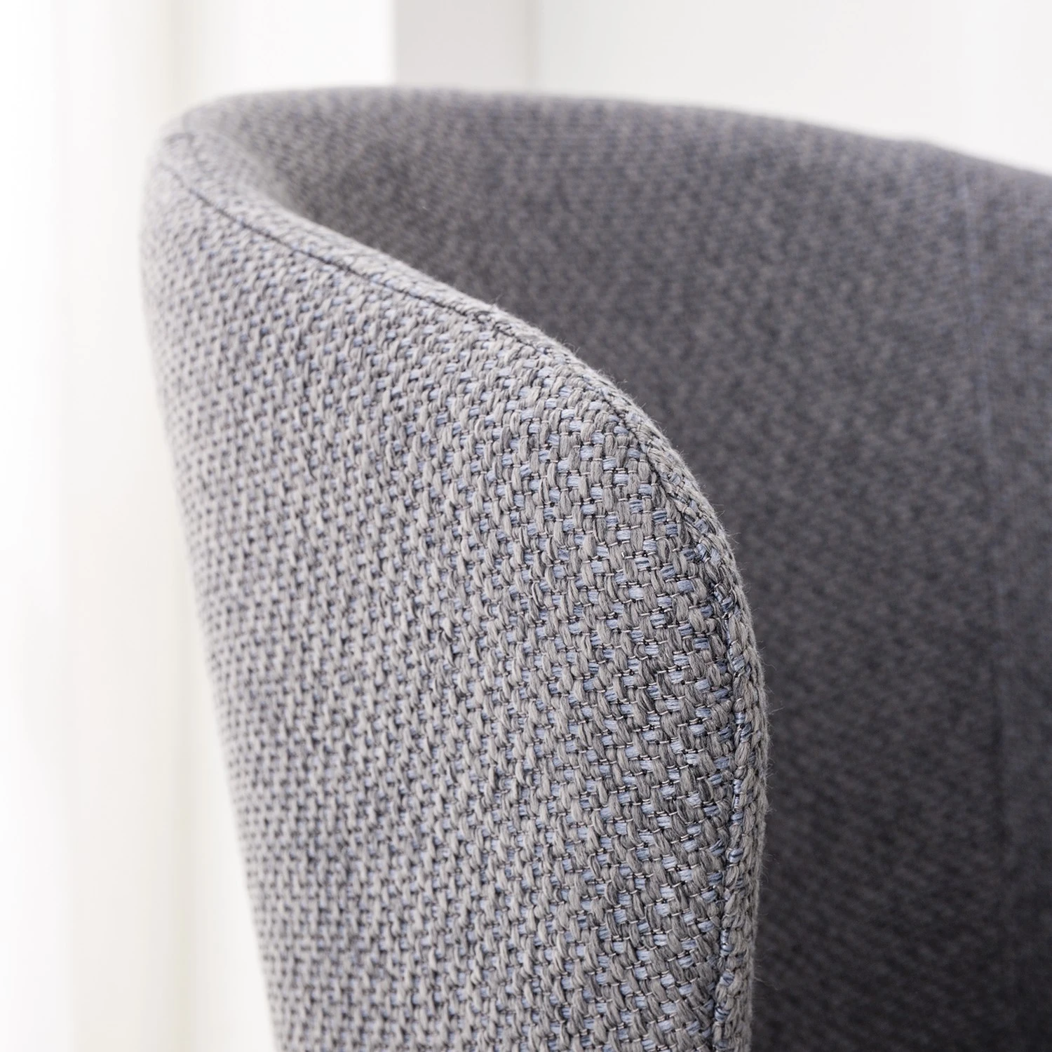 Mørteens Chaises à accoudoirs Tulia - Tissu / Acier - Gris foncé / Noir 18 Mørteens Chaises à accoudoirs Tulia - Tissu / Acier - Gris foncé / Noir – Image 16