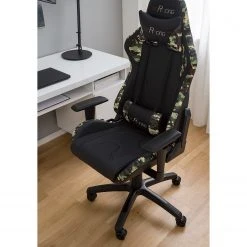 Furnitive Chaise gamer mcRacing N51 - Imitation cuir / Matière plastique - Noir / Camouflage -Chaises Soldes 1000207826 201008 06403900057 DETAILS P000000001000207826