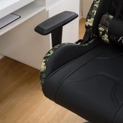 Furnitive Chaise gamer mcRacing N51 - Imitation cuir / Matière plastique - Noir / Camouflage -Chaises Soldes 1000207826 201008 06404200061 DETAILS P000000001000207826