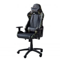 Furnitive Chaise gamer mcRacing N51 - Imitation cuir / Matière plastique - Noir / Camouflage