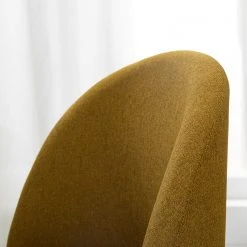 Mørteens Chaises capitonnées Jacklin III (2 él.) - Tissu / Métal - Imitation noyer - Jaune moutarde -Chaises Soldes 1000208738 210120 13385300005 DETAILS P000000001000208738