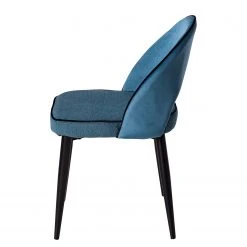 Jack & Alice Chaises capitonnées Jacky (lot de 2) - Tissu & velours / Métal - Gris chiné / Noir 19 Jack & Alice Chaises capitonnées Jacky (lot de 2) - Tissu & velours / Métal - Gris chiné / Noir -Chaises Soldes 1000208741 201021 16214600010 DETAILS P000000001000208741