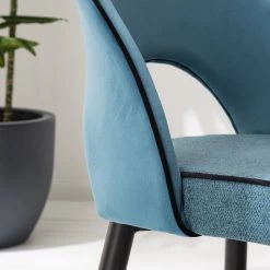 Jack & Alice Chaises capitonnées Jacky (lot de 2) - Tissu & velours / Métal - Gris chiné / Noir 23 Jack & Alice Chaises capitonnées Jacky (lot de 2) - Tissu & velours / Métal - Gris chiné / Noir -Chaises Soldes 1000208741 201229 16242700005 DETAILS P000000001000208741