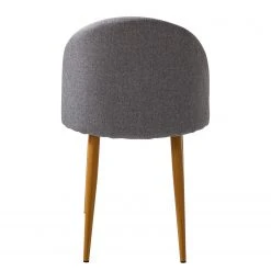 Mørteens Chaises capitonnées Jacklin II (2 él.) - Tissu / Métal - Imitation chêne - Gris clair -Chaises Soldes 1000208746 201021 16222000027 DETAILS P000000001000208746