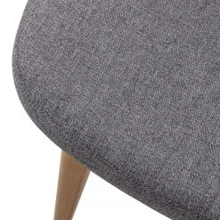 Mørteens Chaises capitonnées Jacklin II (2 él.) - Tissu / Métal - Imitation chêne - Gris clair -Chaises Soldes 1000208746 201021 16222600030 DETAILS P000000001000208746