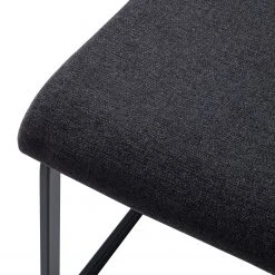 Fredriks Chaises cantilever Bjora II (lot de 2) - Tissu & imitation cuir / Métal - Anthracite / Noir -Chaises Soldes 1000208763 201013 14522000019 DETAILS P000000001000208763