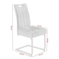 Loftscape Chaises cantilever Bovina (lot de 2) - Microfibre / Métal - Noir - Noir vintage 15 Loftscape Chaises cantilever Bovina (lot de 2) - Microfibre / Métal - Noir - Noir vintage -Chaises Soldes 1000209409 200402 15485300038 SKETCH DETAILS P000000001000209409 sketch