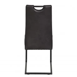 Loftscape Chaises cantilever Bovina (lot de 2) - Microfibre / Métal - Noir - Noir vintage 13 Loftscape Chaises cantilever Bovina (lot de 2) - Microfibre / Métal - Noir - Noir vintage -Chaises Soldes 1000209409 200402 15485400039 DETAILS P000000001000209409