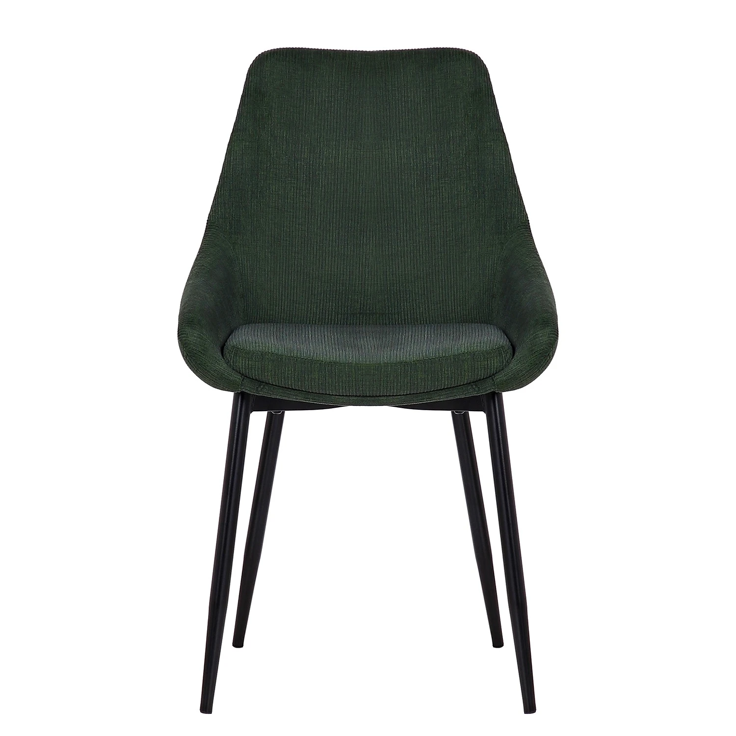 Jack & Alice Chaises capitonnées Beebe (lot de 2) - Vert foncé 7 Jack & Alice Chaises capitonnées Beebe (lot de 2) - Vert foncé – Image 5