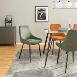 Jack & Alice Chaises capitonnées Beebe (lot de 2) - Vert foncé 16 Jack & Alice Chaises capitonnées Beebe (lot de 2) - Vert foncé -Chaises Soldes 1000210866 201229 14241500001 MOOD DETAILS P000000001000210866 mood