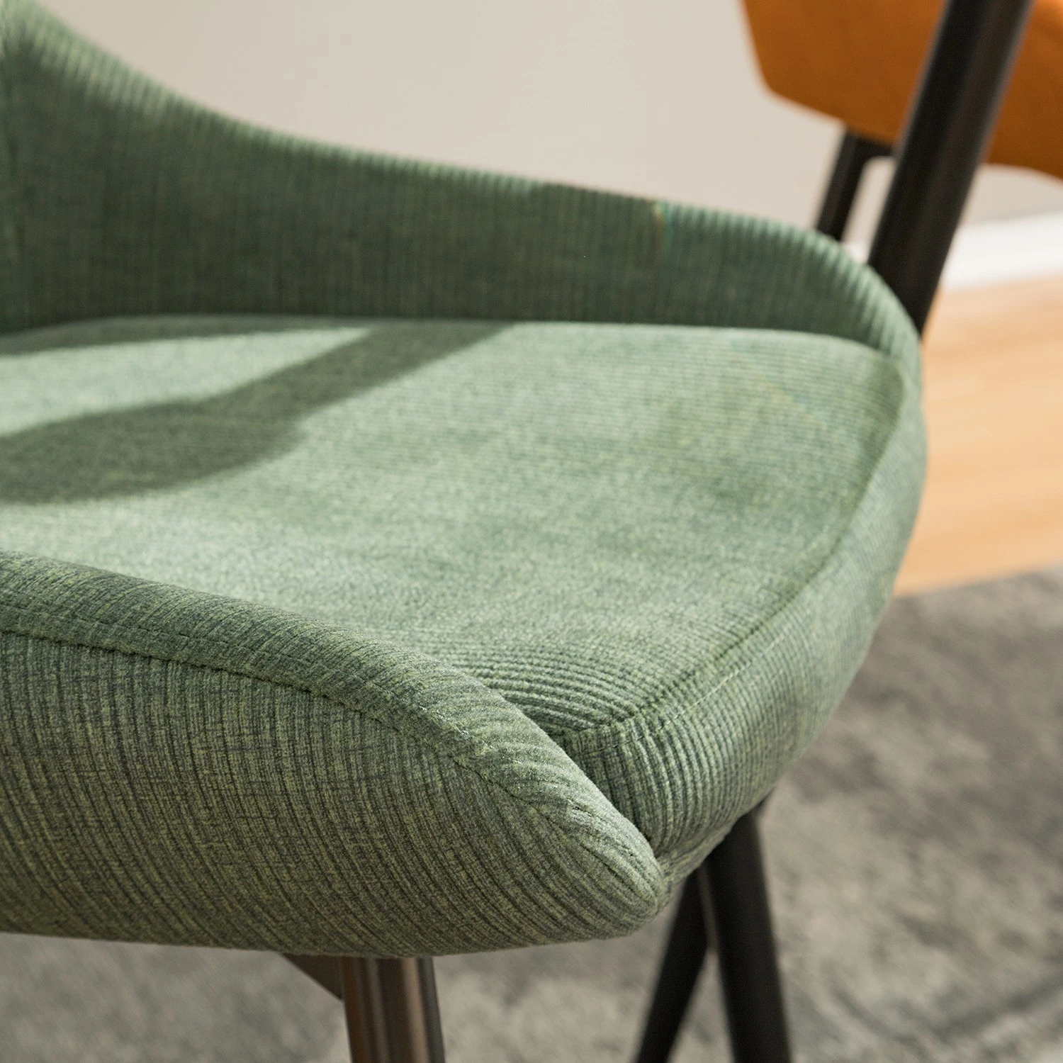 Jack & Alice Chaises capitonnées Beebe (lot de 2) - Vert foncé 11 Jack & Alice Chaises capitonnées Beebe (lot de 2) - Vert foncé – Image 9