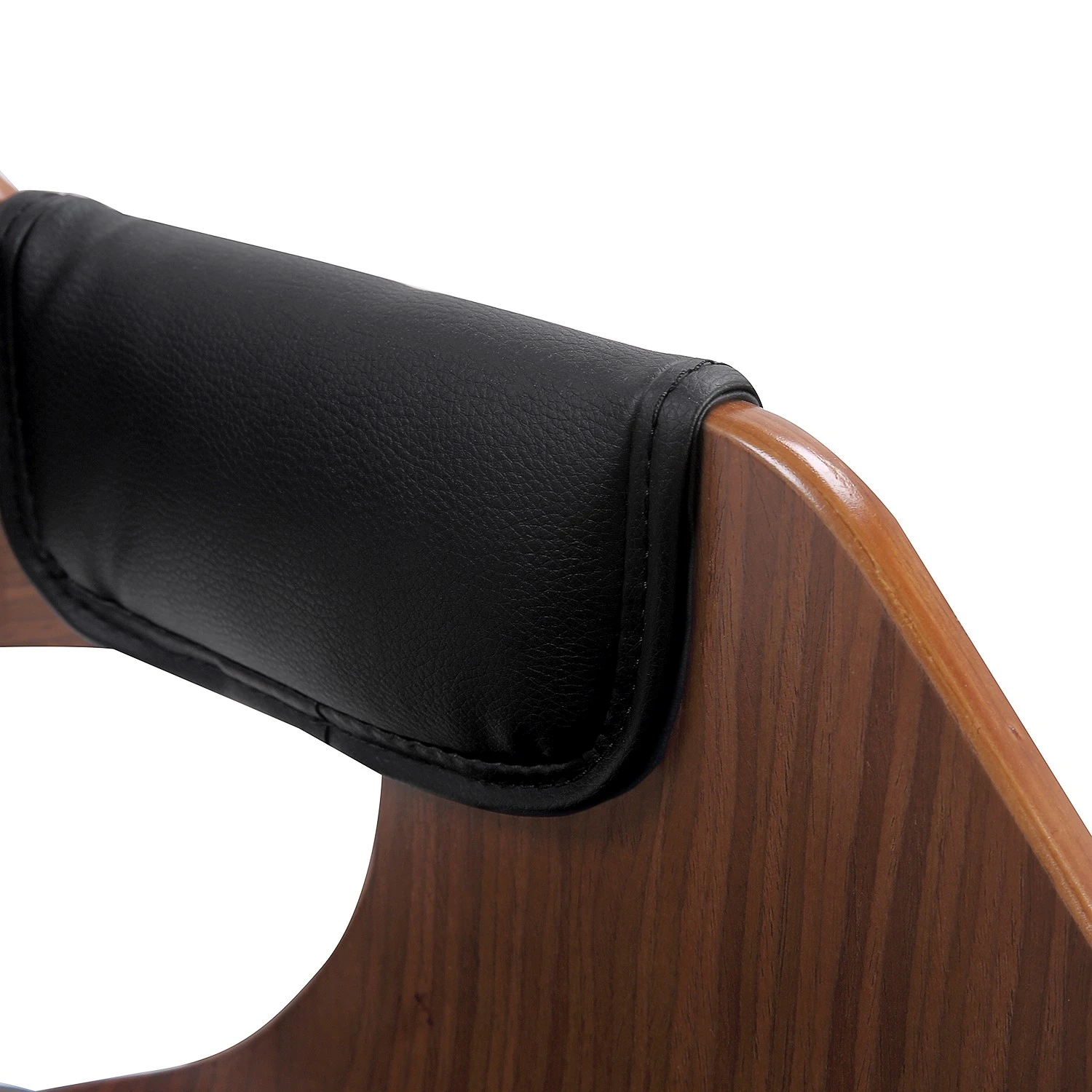 Mørteens Chaise de bureau Luumaki - Imitation cuir - Noir / Noyer 9 Mørteens Chaise de bureau Luumaki - Imitation cuir - Noir / Noyer – Image 8