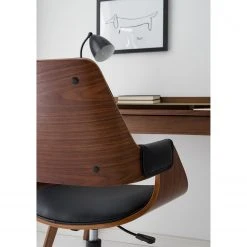Mørteens Chaise de bureau Luumaki - Imitation cuir - Noir / Noyer 30 Mørteens Chaise de bureau Luumaki - Imitation cuir - Noir / Noyer -Chaises Soldes 1000210873 210129 12411800003 DETAILS P000000001000210873