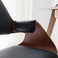 Mørteens Chaise de bureau Luumaki - Imitation cuir - Noir / Noyer 33 Mørteens Chaise de bureau Luumaki - Imitation cuir - Noir / Noyer -Chaises Soldes 1000210873 210129 12411800006 DETAILS P000000001000210873