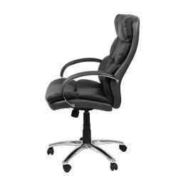 Furnitive Fauteuil de bureau Blackford XXL - Imitation cuir / Métal - Gris / Chrome -Chaises Soldes 1000211328 200511 14230100005 DETAILS P000000001000211328