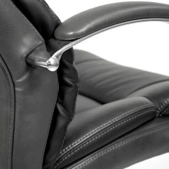 Furnitive Fauteuil de bureau Blackford XXL - Imitation cuir / Métal - Gris / Chrome -Chaises Soldes 1000211328 200511 14230500009 DETAILS P000000001000211328