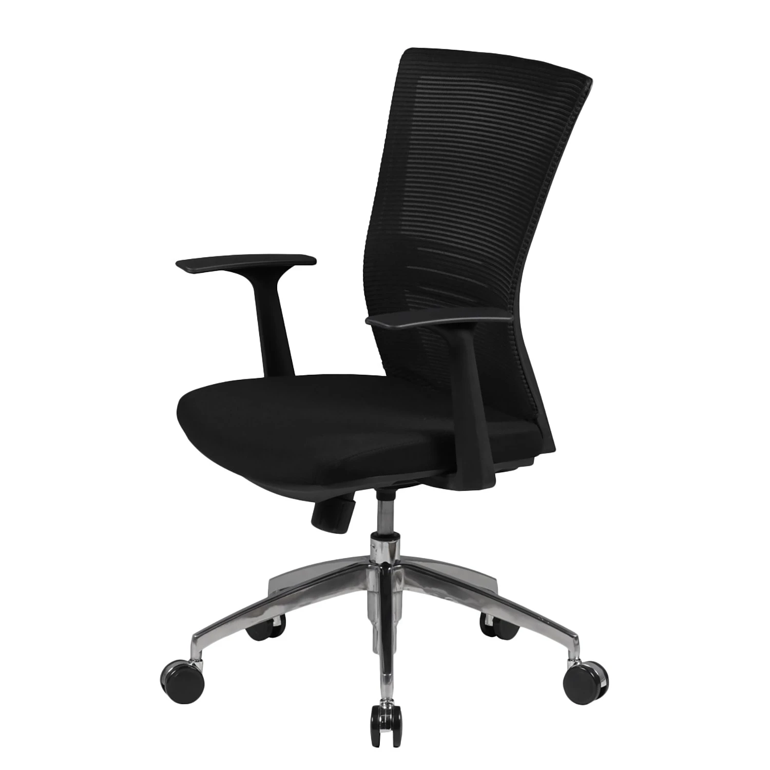 Furnitive Fauteuil de bureau Buggio - Mesh / Aluminium - Noir 3 Furnitive Fauteuil de bureau Buggio - Mesh / Aluminium - Noir
