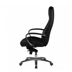 Furnitive Fauteuil de bureau Bracey - Cuir véritable / Aluminium - Noir -Chaises Soldes 1000211733 200506 12473300141 DETAILS P000000001000211733