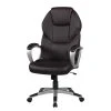 Furnitive Fauteuil de bureau Dalston - Imitation cuir / Aluminium - Marron -Chaises Soldes 1000211736 200506 12473300162 IMAGE P000000001000211736