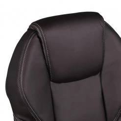 Furnitive Fauteuil de bureau Dalston - Imitation cuir / Aluminium - Marron -Chaises Soldes 1000211736 200506 12473300166 DETAILS P000000001000211736