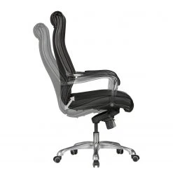 Furnitive Fauteuil de bureau Caracol - Imitation cuir / Aluminium - Noir -Chaises Soldes 1000211764 200506 12474000379 DETAILS P000000001000211764