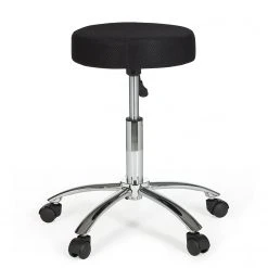 Furnitive Tabouret de bureau Bracey - Métal - Noir / Chrome -Chaises Soldes 1000211767 200506 12474100401 DETAILS P000000001000211767