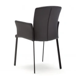 GWINNER Chaise à accoudoirs Carola - Cuir véritable / Fer - Noir 7 GWINNER Chaise à accoudoirs Carola - Cuir véritable / Fer - Noir -Chaises Soldes 1000213643 200529 06223300023 DETAILS P000000001000213643