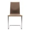 GWINNER Chaise cantilever Lena I - Cuir Toledo : Mocca - Chêne -Chaises Soldes 1000213647 200529 06223900030 IMAGE P000000001000213647