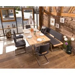 GWINNER Chaise cantilever Nina II - Cuir Toledo : Noir -Chaises Soldes 1000213664 220701 022 MOOD DETAILS P000000001000213664 mood