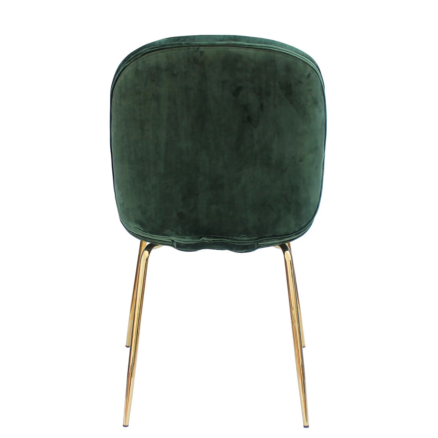 Kayoom Chaises capitonnées Charlize (lot de 2) - Velours / Métal - Laiton - Vert 7 Kayoom Chaises capitonnées Charlize (lot de 2) - Velours / Métal - Laiton - Vert – Image 5