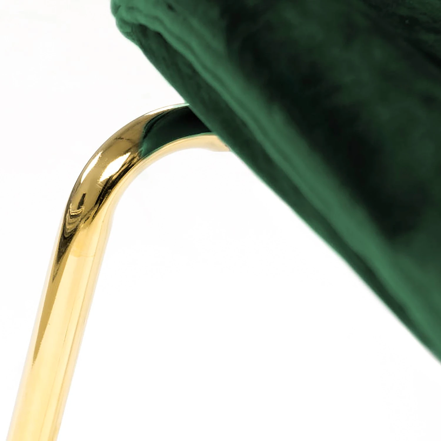 Kayoom Chaises capitonnées Charlize (lot de 2) - Velours / Métal - Laiton - Vert 9 Kayoom Chaises capitonnées Charlize (lot de 2) - Velours / Métal - Laiton - Vert – Image 7