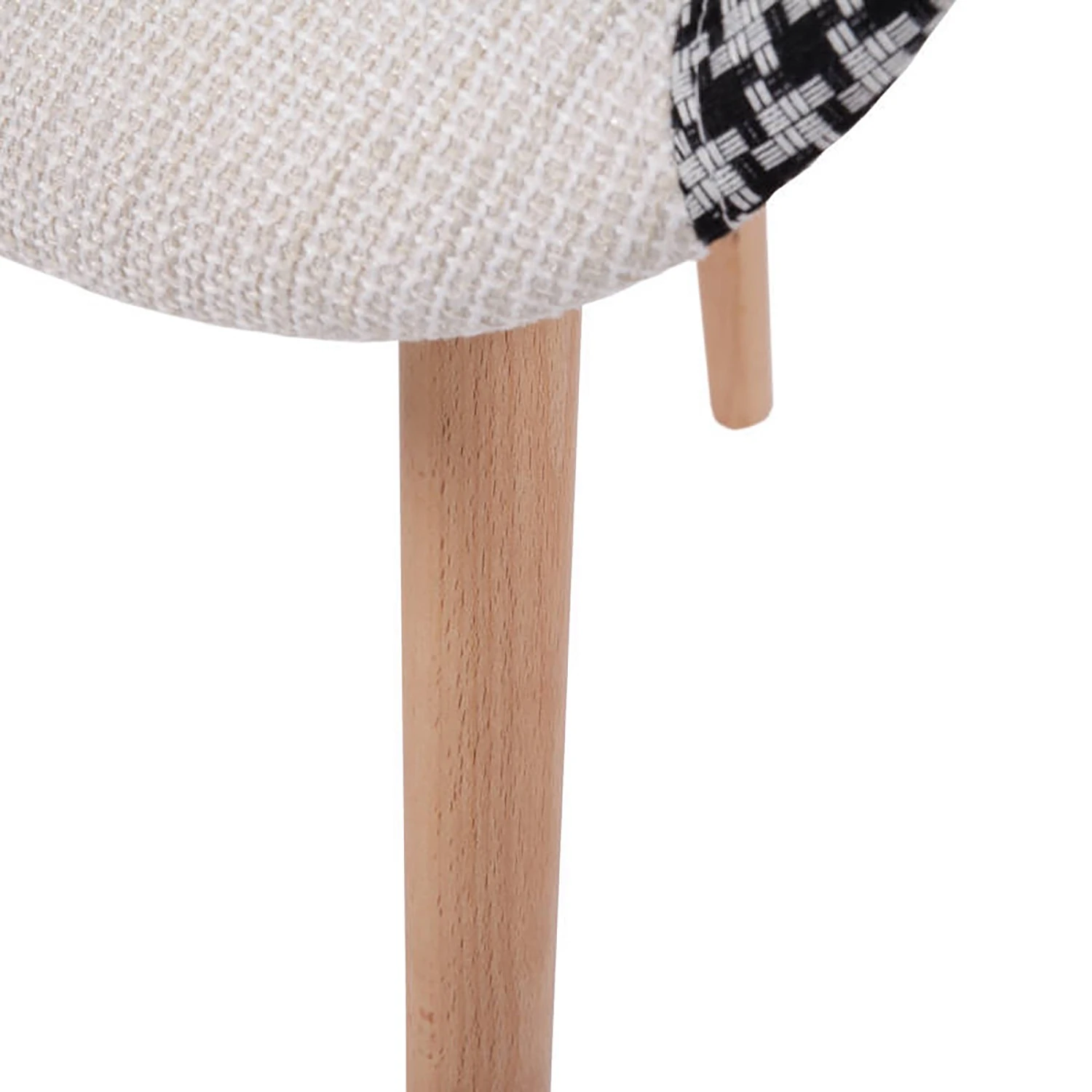 Kayoom Chaises à accoudoirs Dave (lot de 2) - Tissu / Hêtre massif - Noir / Blanc 8 Kayoom Chaises à accoudoirs Dave (lot de 2) - Tissu / Hêtre massif - Noir / Blanc – Image 6