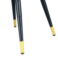 Kayoom Chaise à accoudoirs Amino - Velours / Acier - Rose / Doré -Chaises Soldes 1000214199 200529 06045300170 DETAILS P000000001000214199