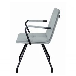 Kayoom Chaises à accoudoirs Eaden (lot de 2) - Velours / Fer - Noir - Gris 14 Kayoom Chaises à accoudoirs Eaden (lot de 2) - Velours / Fer - Noir - Gris -Chaises Soldes 1000214201 200529 06050400183 DETAILS P000000001000214201