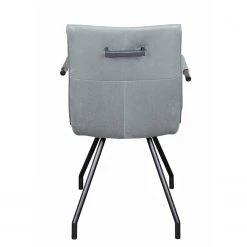 Kayoom Chaises à accoudoirs Eaden (lot de 2) - Velours / Fer - Noir - Gris 15 Kayoom Chaises à accoudoirs Eaden (lot de 2) - Velours / Fer - Noir - Gris -Chaises Soldes 1000214201 200529 06050400184 DETAILS P000000001000214201
