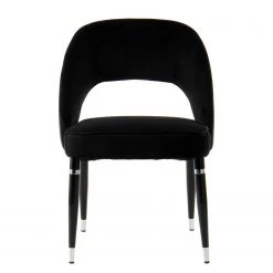 Kayoom Chaises capitonnées Courtney (lot de 2) - Velours / Partiellement en eucalyptus massif - Noir / Argenté 11 Kayoom Chaises capitonnées Courtney (lot de 2) - Velours / Partiellement en eucalyptus massif - Noir / Argenté -Chaises Soldes 1000214205 200529 06053000220 DETAILS P000000001000214205