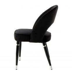 Kayoom Chaises capitonnées Courtney (lot de 2) - Velours / Partiellement en eucalyptus massif - Noir / Argenté 12 Kayoom Chaises capitonnées Courtney (lot de 2) - Velours / Partiellement en eucalyptus massif - Noir / Argenté -Chaises Soldes 1000214205 200529 06053200221 DETAILS P000000001000214205