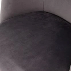 Kayoom Chaises capitonnées Celina (lot de 2) - Velours / Métal - Imitation hêtre - Gris -Chaises Soldes 1000214218 200529 06063700303 DETAILS P000000001000214218