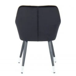 Kayoom Chaise à accoudoirs Amino - Velours / Acier - Noir / Argenté 13 Kayoom Chaise à accoudoirs Amino - Velours / Acier - Noir / Argenté -Chaises Soldes 1000214228 200529 06074400388 DETAILS P000000001000214228