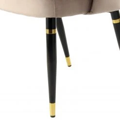 Kayoom Chaises capitonnées Courtney (lot de 2) - Velours / Partiellement en eucalyptus massif - Taupe / Doré 15 Kayoom Chaises capitonnées Courtney (lot de 2) - Velours / Partiellement en eucalyptus massif - Taupe / Doré -Chaises Soldes 1000214234 200529 06082900445 DETAILS P000000001000214234