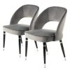 Kayoom Chaises capitonnées Courtney (lot de 2) - Velours / Partiellement en eucalyptus massif - Gris / Argenté 1 Kayoom Chaises capitonnées Courtney (lot de 2) - Velours / Partiellement en eucalyptus massif - Gris / Argenté -Chaises Soldes 1000214239 200529 06085300479 IMAGE P000000001000214239