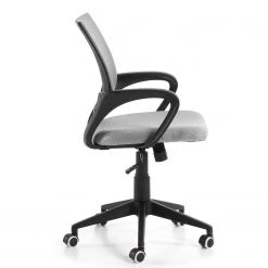 Furnitive Chaise de bureau Elrick - Nylon et mesh / Acier - Gris / Noir -Chaises Soldes 1000214311 200609 07300800003 DETAILS P000000001000214311