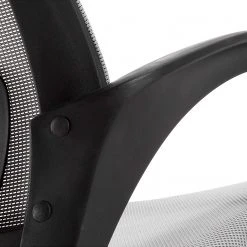 Furnitive Chaise de bureau Elrick - Nylon et mesh / Acier - Gris / Noir -Chaises Soldes 1000214311 200609 07301000006 DETAILS P000000001000214311