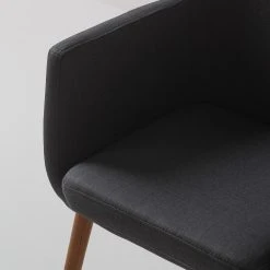 Mørteens Chaises à accoudoirs Nicholas XXL - Tissu Cors: Anthracite - 1 chaise -Chaises Soldes 1000215111 210115 06103900006 DETAILS P000000001000215111